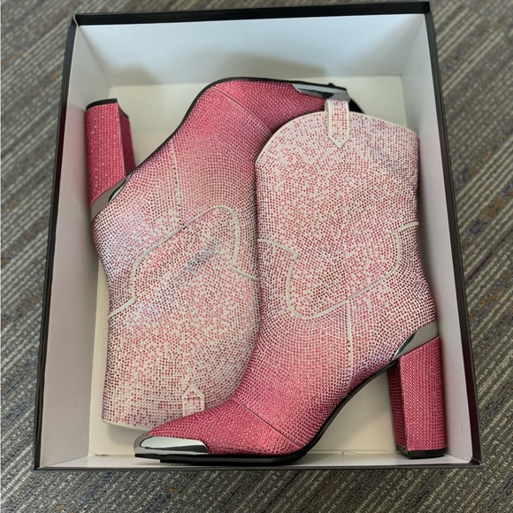 Daniel x Diamond Glitter Ombré Western Boot - Picture 3 of 8